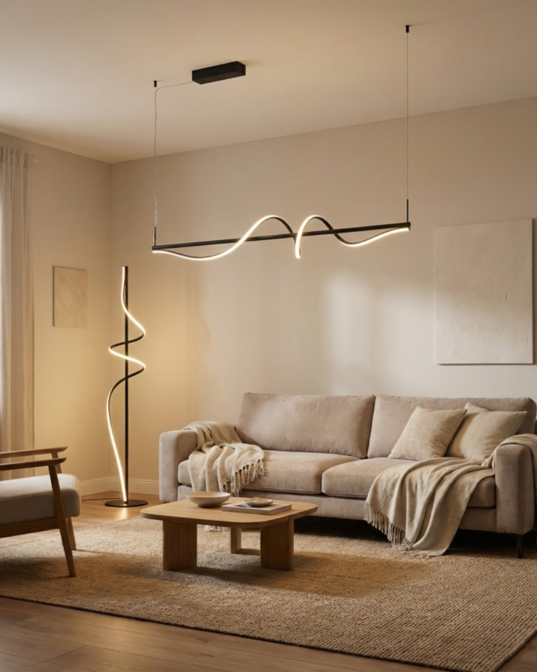 Lampa stojąca VIRGO FLOOR Czarna Azzardo