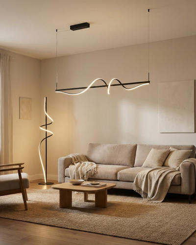 Lampa stojąca VIRGO FLOOR Czarna Azzardo