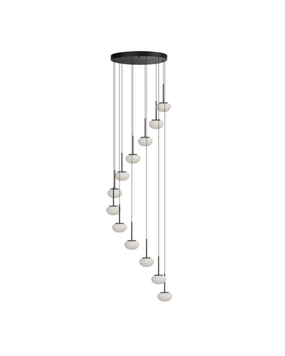 Lampa wisząca SERENITY 12 Czarna Azzardo